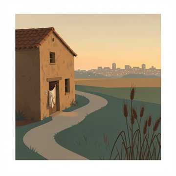 曾经喧闹的小山村，已剩下孩子和老人，老人在田里劳作，年轻人在城里打拼，老人常在村口盼儿归，年青人常常遥望山村，多少次盼儿归，多少次梦见老爸老母亲，为了生活，又几多坚强几多辛酸几多无奈。