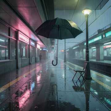 伞留着过雨季