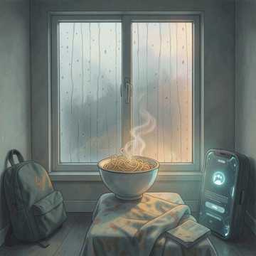 檐下听雨
