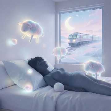 枕着月光数羊