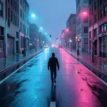 霓虹单行道