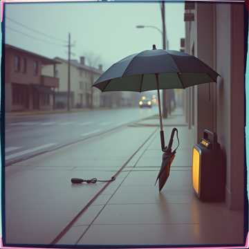 旧胶片上的雨