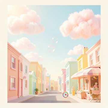 棉花糖云朵