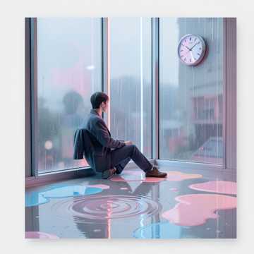 雨丝打成的结