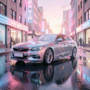 安宁街上的新车-版本2