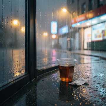 白石洲雨夜