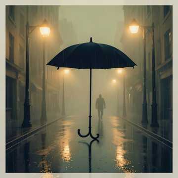 小雨下著