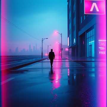 霓虹下的影子