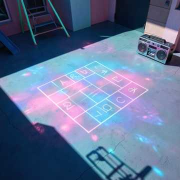 粉笔跳格子