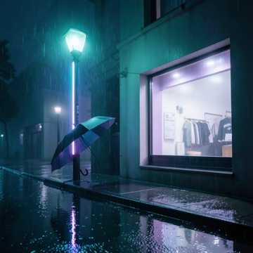 等伞的人