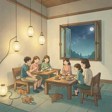 晚风里的灯笼