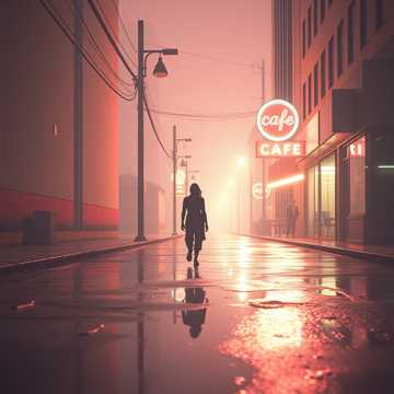 雨停后的独行