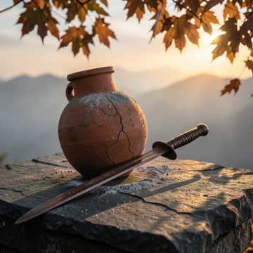 一壶烈酒敬山河，一柄长剑荡不平。-版本2