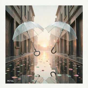 落在花瓣上的雨
