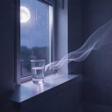 空杯与碎月