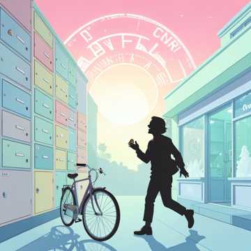 夏风弹跳的邮戳