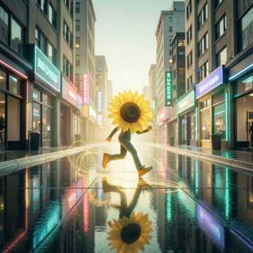向日葵赶路人