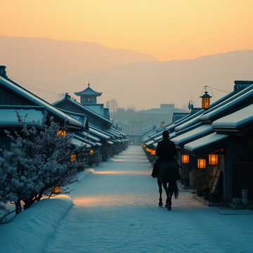 策马看桃花