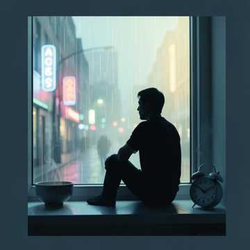 街灯数到雨停
