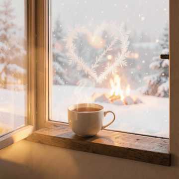 抱茶听雪