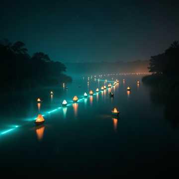 江灯如舟