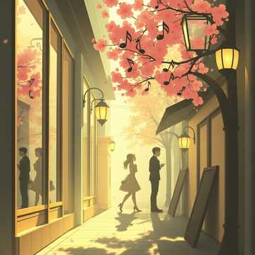 蜜语停驻在发梢