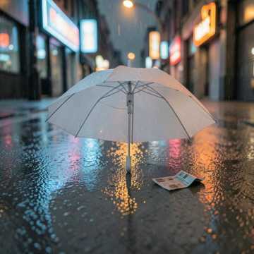 便利店躲雨