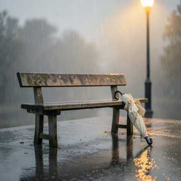 雨落旧车站
