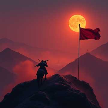 刀锋映月光
