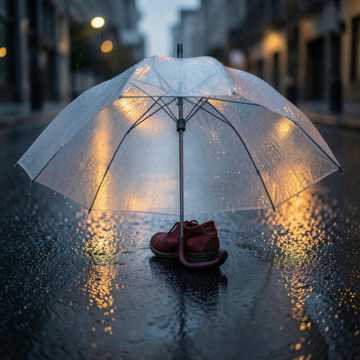 雨伞下的你