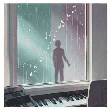 旧钢琴雨滴