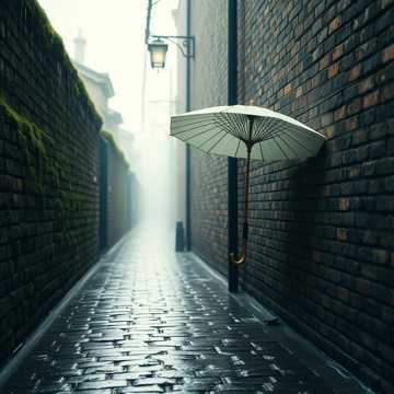 檐下听雨声