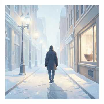 路灯数成雪