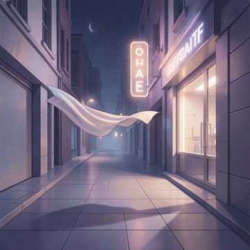 灯影晚风