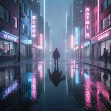 湿沥青与单影