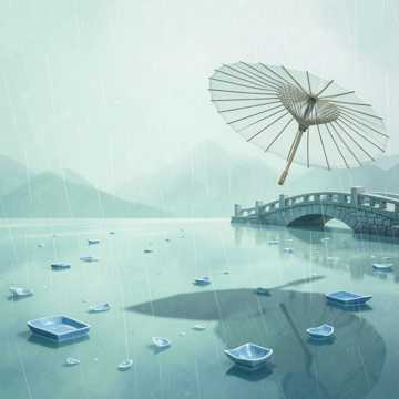 青瓷碎雨