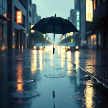 雨巷玻璃窗