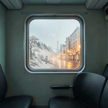 雾窗山水帖