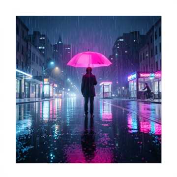 霓虹雨披
