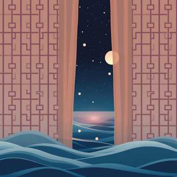 帘缝里的星海