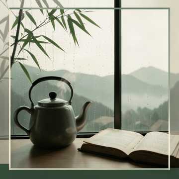 竹雨煮茶