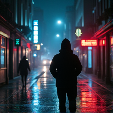 霓虹脚印