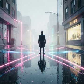 霓虹未眠人