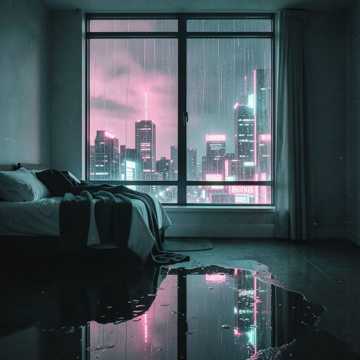 碎梦擦拭雨水