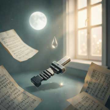 琴键褪成沙