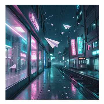 纸飞机停格