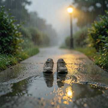雨里新路