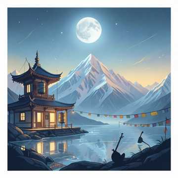 玛尼石上的月光