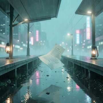 风把字吹走