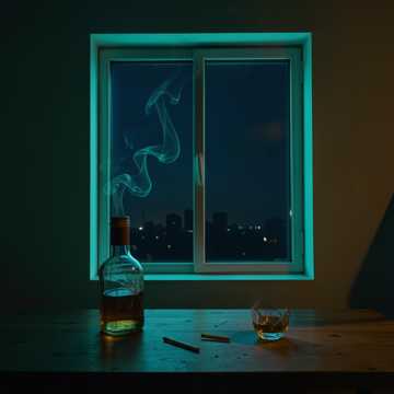 烟与酒的陪伴